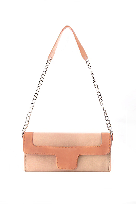 Dress clutch for wedding and parties in peach - Top view